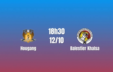Nhận định Hougang vs Balestier Khalsa: Hàng thủ đối diện phép thử, 18h30 ngày 12/10/2026