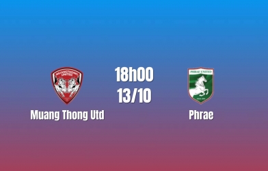 Nhận định Muang Thong Utd vs Phrae: Cuộc đua từng điểm số, 18h00 ngày 13/10/2026