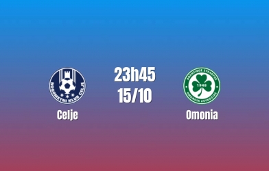 Nhận định Celje vs Omonia: Khách mang phong độ cao, 23h45 ngày 15/10/2026