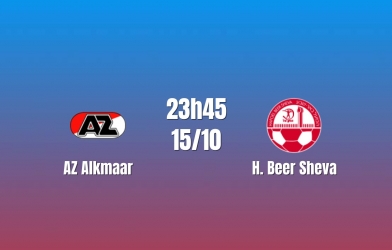 Nhận định AZ Alkmaar vs H.Beer Sheva: Chủ nhà tìm lại niềm tin, 23h45 ngày 15/10/2026