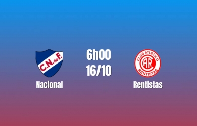 Nhận định Nacional vs Rentistas: Ưu thế của đội chủ nhà, 6h00 ngày 16/10/2026