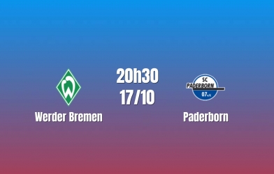 Nhận định Werder Bremen vs Paderborn: Lợi thế tại Weserstadion, 20h30 ngày 17/10/2026