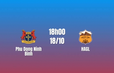 Nhận định Ninh Bình vs HAGL: Hoàng Đức dẫn đường, 18h00 ngày 18/10/2026