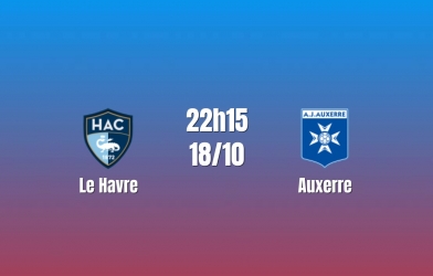 Nhận định Le Havre vs Auxerre: Cuộc chiến thoát đáy, 22h15 ngày 18/10/2026