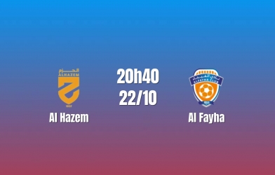 Nhận định Al Hazem vs Al Fayha: Ai phá thế bế tắc?, 20h40 ngày 22/10/2026