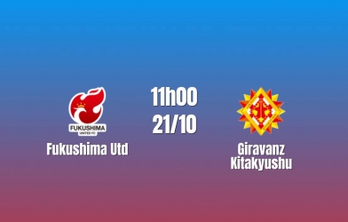 Nhận định Fukushima United vs Giravanz Kitakyushu: Chủ nhà chịu sức ép, 11h00 ngày 21/10/2026