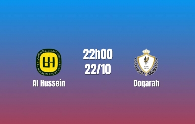 Nhận định Al Hussein vs Doqarah: Chủ nhà tìm lại nhịp thắng, 22h00 ngày 22/10/2026