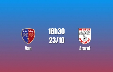 Nhận định Van vs Ararat: Đội khách có cơ hội, 18h30 ngày 23/10/2026