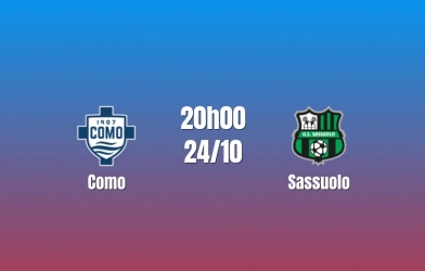 Nhận định Como vs Sassuolo: Thế trận khó lường, 20h00 ngày 24/10/2026
