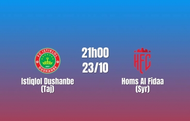 Nhận định Istiklol Dushanbe vs Homs Al Fidaa: Đại chiến ngôi đầu, 21h00 ngày 23/10/2026