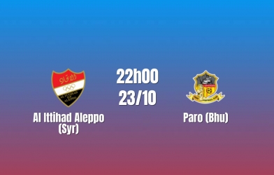 Nhận định Al Ittihad Aleppo vs Paro: Chủ nhà nắm quyền tự quyết, 22h00 ngày 23/10/2026