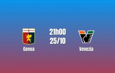 Nhận định Genoa vs Venezia: Cơ hội tìm lại niềm tin, 21h00 ngày 25/10/2026