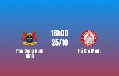 Nhận định Ninh Bình vs Hồ Chí Minh: Thử thách cho ngôi đầu, 18h00 ngày 25/10/2026