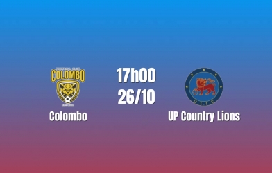 Nhận định Colombo vs UP Coutry Lions: Thử thách trước đội toàn thắng, 17h00 ngày 26/10/2026