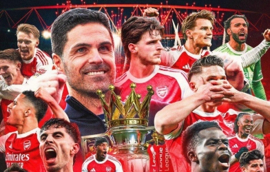 Arteta nghẹn ngào phát biểu sau khi Arsenal xé tan cơn khát 22 năm
