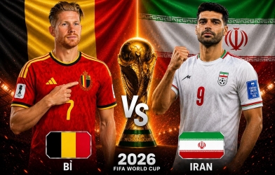 Xem trực tiếp Bỉ vs Iran - World Cup 2026 ở đâu?