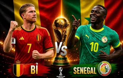 VTVgo VTV3 trực tiếp Bỉ vs Senegal, 3h00 ngày 2/7 - World Cup 2026