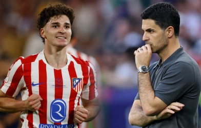 Arteta phản ứng cực gắt khi được hỏi Arsenal theo đuổi Julian Alvarez