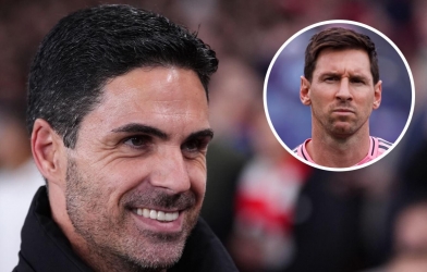 Arteta phấn khích: 'Messi nhìn người cực chuẩn, hy vọng anh ấy đúng'