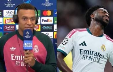 Mbappe: 'Thật tốt khi Vinicius cảm thấy buồn'