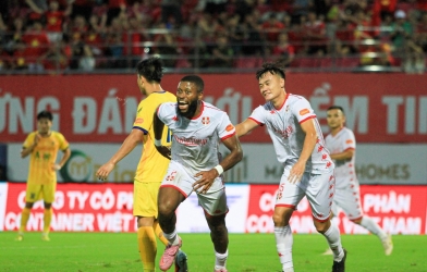 Fred tỏa sáng, Hải Phòng thắng thuyết phục SLNA