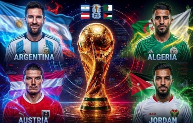Siêu máy tính dự đoán kết quả bảng J World Cup 2026: Argentina có tránh được lời nguyền nhà vô địch?