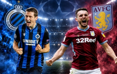 Siêu máy tính soi tỷ số Club Brugge - Aston Villa, vòng phân hạng Champions League 2026/27