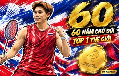 Ngôi sao Thái Lan đưa cầu lông xứ chùa Vàng trở lại đỉnh cao ASIAD sau 60 năm
