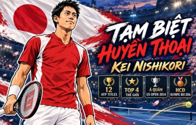 Loạt sao thế giới nói lời gan ruột trong ngày huyền thoại tennis Nhật Bản chính thức giải nghệ