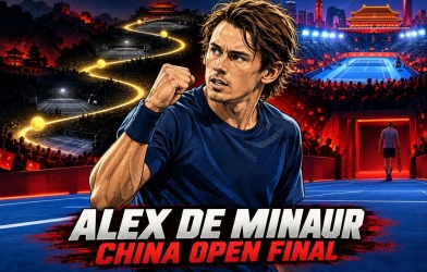 Đối thủ bỏ cuộc, De Minaur thẳng tiến vào chung kết chờ Djokovic hoặc Medvedev