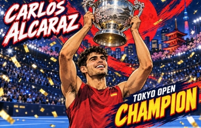 Vượt khó thành công, Carlos Alcaraz bảo vệ thành công chức vô địch ATP Japna Open