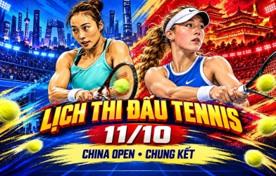 Lịch thi đấu tennis hôm nay 11/10: Chung kết WTA Bắc Kinh, vòng 3 ATP Thượng Hải