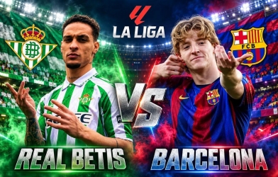 Siêu máy tính soi kết quả Real Betis - Barcelona, 23h30 ngày 17/10: Dễ có biến!