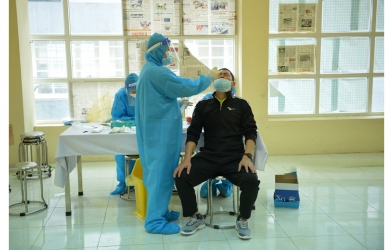 Giải bóng chuyền hạng A tiến hành xét nghiệm Sars-coV-2 tất cả thành viên tham dự