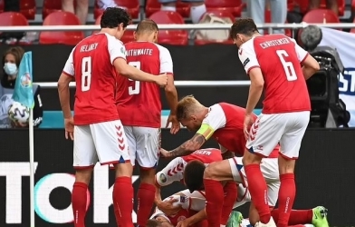 NÓNG: Eriksen đã tỉnh lại sau khoảnh khắc đổ gục trên sân tại Euro 2021