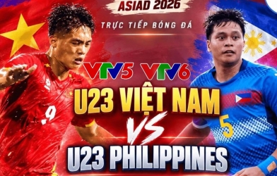 VTV5 VTV6 trực tiếp bóng đá ASIAD hôm nay 18/9: U23 Việt Nam vs U23 Philippines