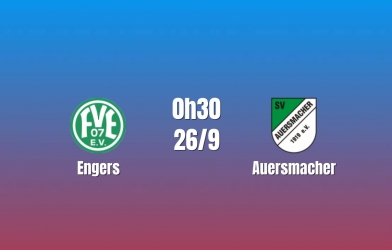 Nhận định Engers vs Auersmacher: Chủ nhà tìm lại nhịp thắng