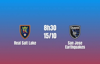 Nhận định Real Salt Lake vs San Jose Earthquakes: Khó giữ sạch lưới, 8h30 ngày 15/10/2026