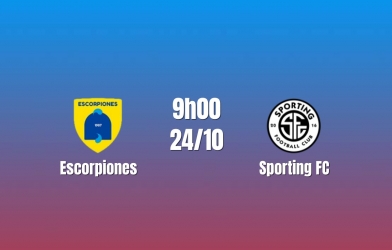 Nhận định Escorpiones vs Sporting: Khách hướng tới ba điểm, 9h00 ngày 24/10/2026