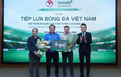 Herbalife Việt Nam tiếp lửa Đội tuyển Nữ và U23 Việt Nam trước thềm đấu trường châu Á 2026