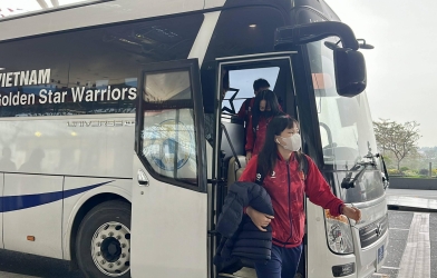 ĐT nữ Việt Nam có mặt ở Trung Quốc, sẵn sàng đá giao hữu