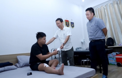 Tuyển thủ Việt Nam nhận sự động viên từ VFF sau chấn thương