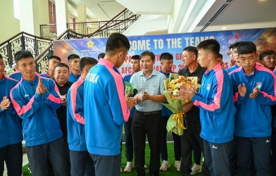 Đối thủ cuối cùng của tuyển Việt Nam chính thức có mặt tại Phú Thọ