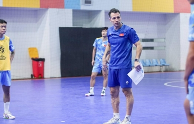 HLV tuyển futsal Việt Nam thận trọng trước trận gặp Lebanon