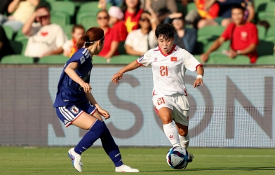 Trực tiếp bóng đá nữ Việt Nam 0-0 nữ Nhật Bản: Thận trọng