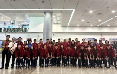 ĐT nữ Việt Nam về nước sau thất bại ở VCK Asian Cup