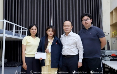 VFF có hành động ý nghĩa với tuyển thủ Việt Nam bị gãy tay