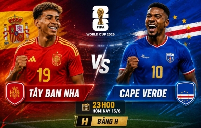 Trực tiếp bóng đá Tây Ban Nha vs Cape Verde: Đã có đội hình