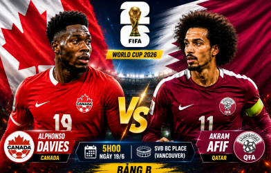 Đội hình mạnh nhất Canada vs Qatar: Jonathan David đối đầu Akram Afif