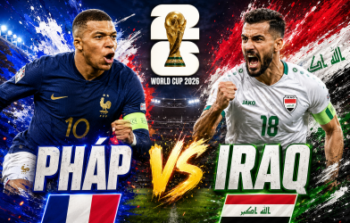 Trực tiếp bóng đá Pháp vs Iraq, 4h00 hôm nay 23/6